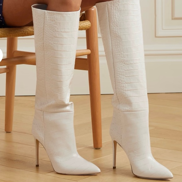 Shoes - Paris Texas Embellished Boots Bone China Size 37